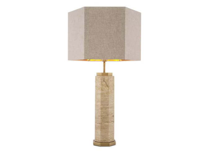 Tischlampe Newman - Travertine