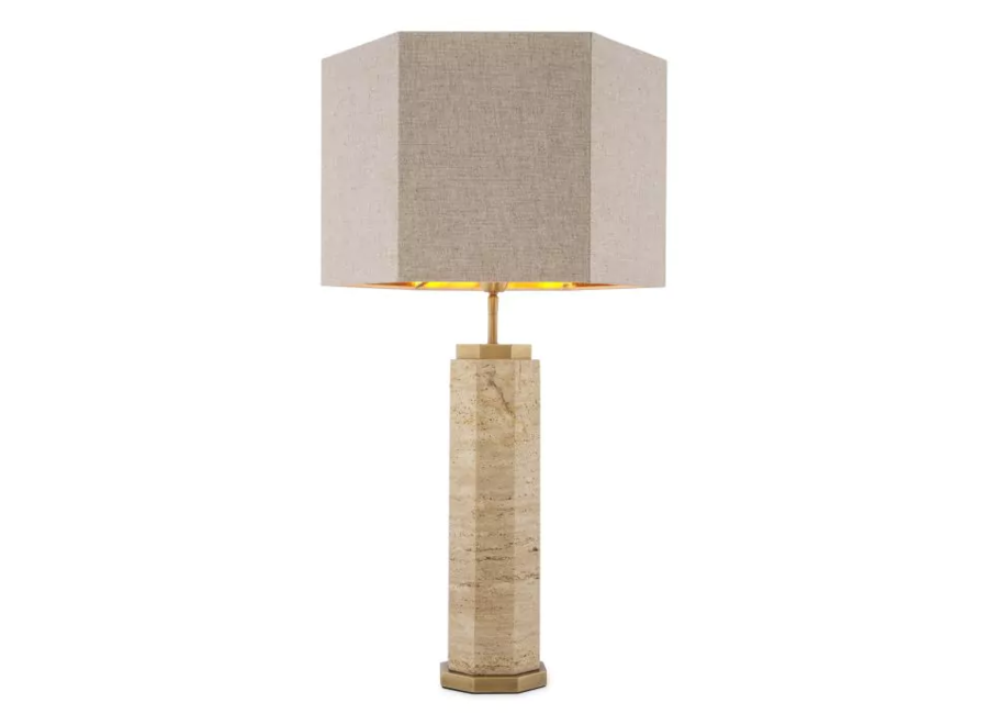 Table lamp ‘Newman' - Travertine