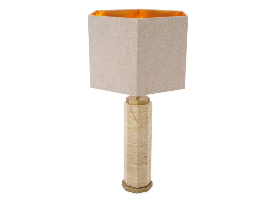 Lampe à poser ‘Newman' - Travertine