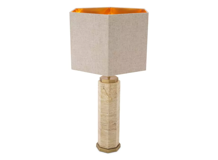 Table lamp ‘Newman' - Travertine