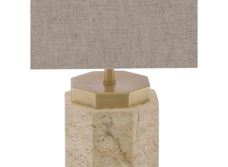 Lampe à poser ‘Newman' - Travertine