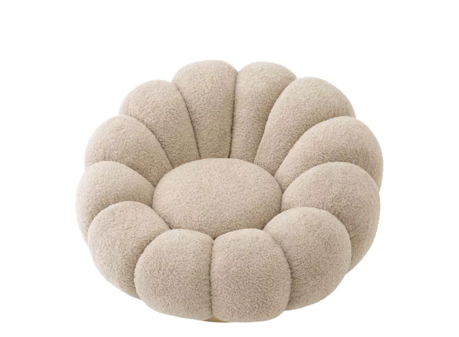 Swivel armchair 'Mello' - Sand