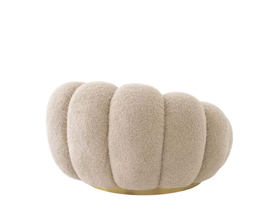 Swivel armchair 'Mello' - Sand