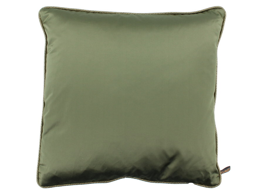 Decorative pillow Dafne Army+ Piping Diamo