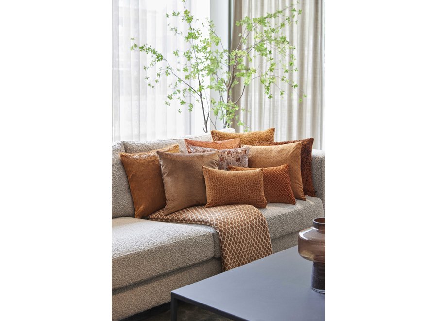 Decorative cushion Aradia Copper