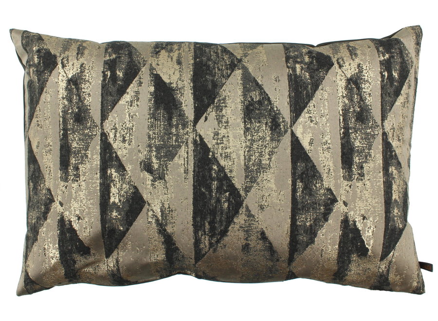 Decorative cushion Misty Anthracite/Gold