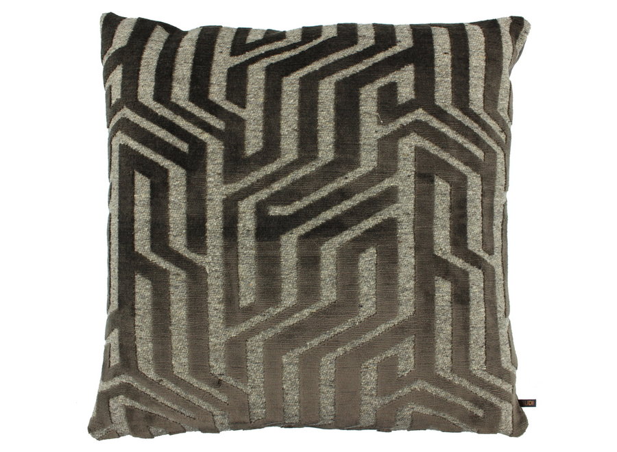 Decorative cushion Cayden Dark Taupe