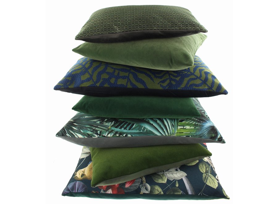 Decorative cushion Ivanco Indigo/Green