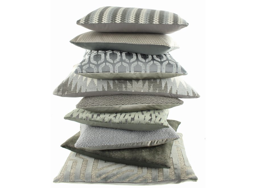 Decorative pillow Tjaza Grey/Mint