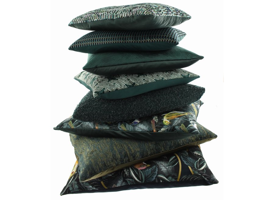 Decorative cushion Perla Dark Green