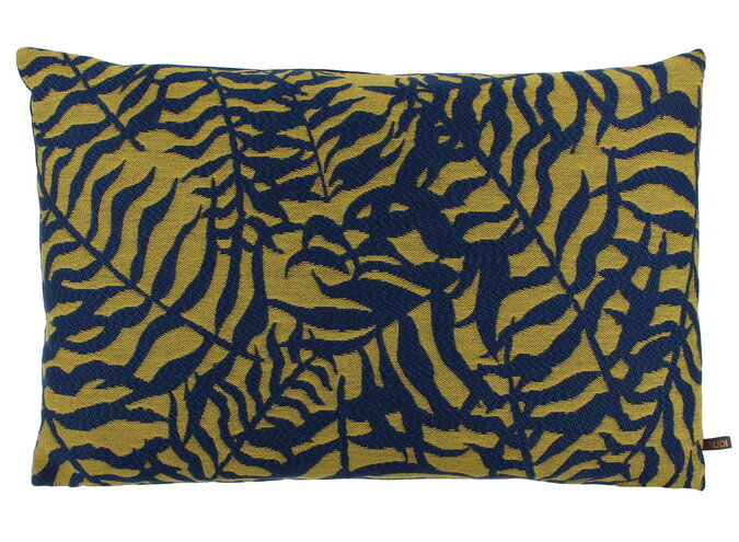 Coussin Ivanco Indigo/Mustard