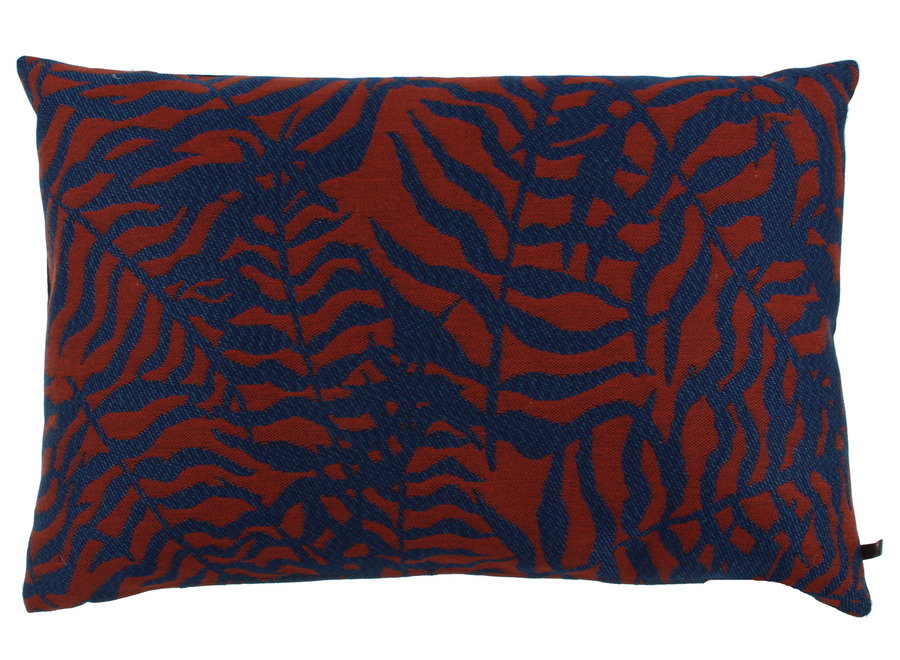 Coussin décoratif Ivanco Indigo/Orange