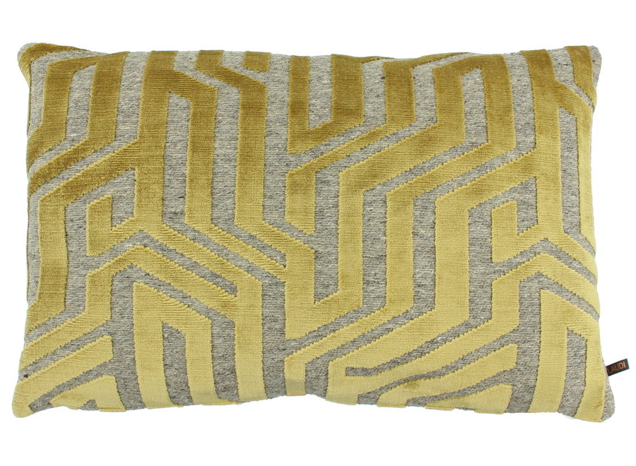 Coussin décoratif Cayden Mustard