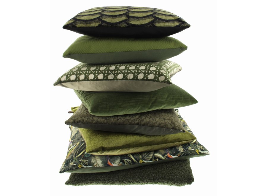 Coussin décoratif Eliaz Olive