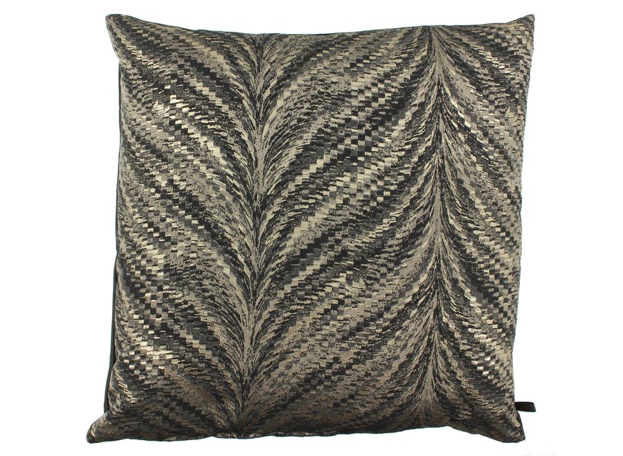 Coussin Lucian Anthracite/Gold