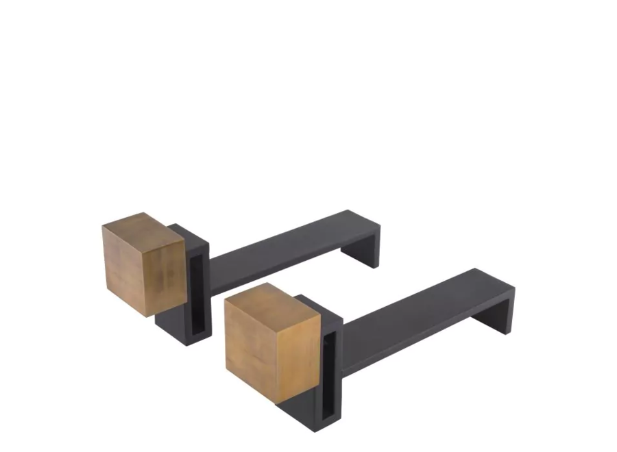 Andiron 'Chitry' - Set of 2