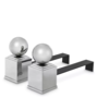 Chenet 'Viviers' - Nickel- Set of 2