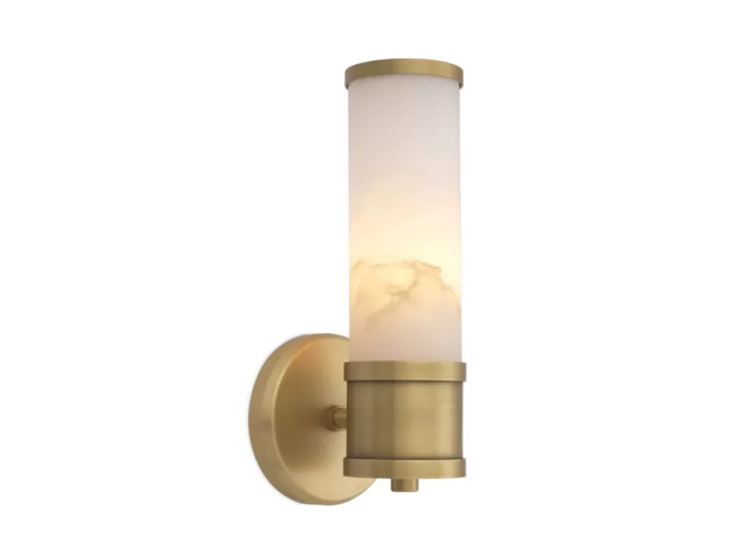 Wandlampe Claridges - Alabaster - Single