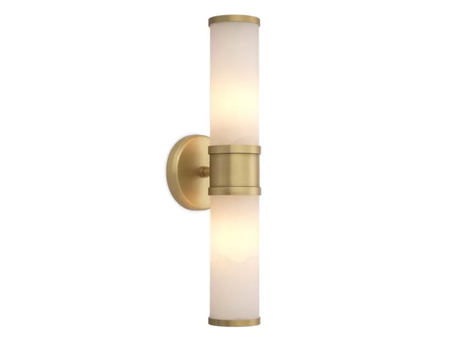 Lampe murale Claridges - Alabaster - Double