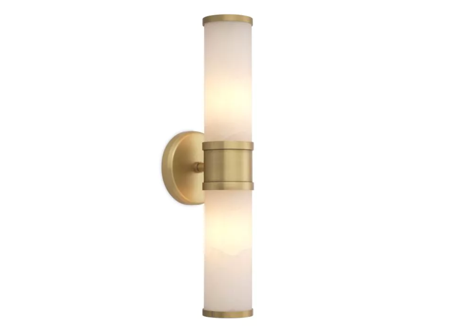 Wall lamp 'Claridges' - Alabaster - Double