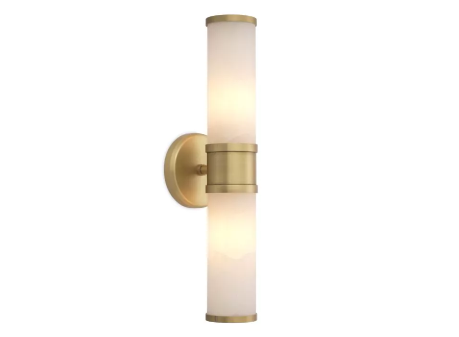 Wandlamp 'Claridges' - Alabaster - Double