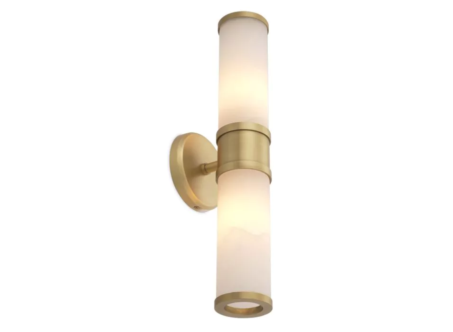 Wall lamp 'Claridges' - Alabaster - Double