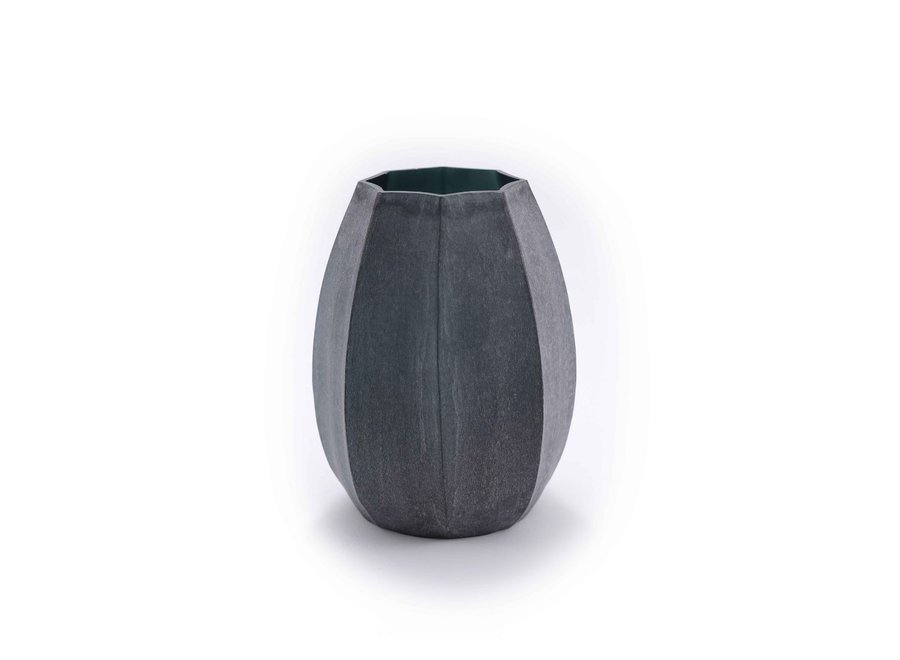 Vase 'Onyx' M - indigo