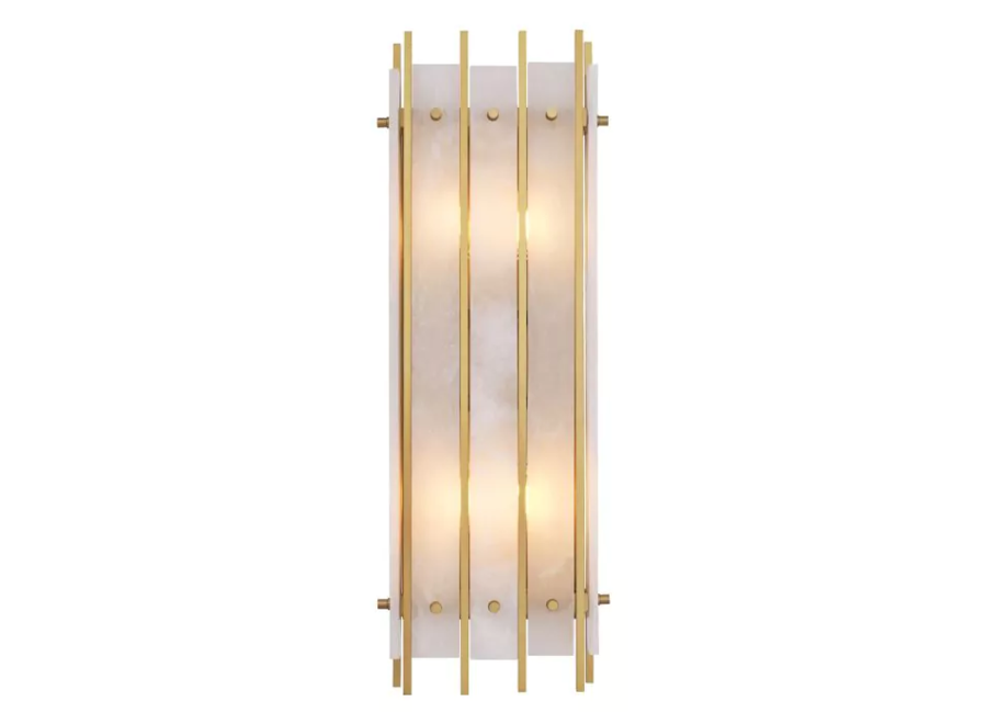 Wall lamp 'Sparks' - Alabaster - L