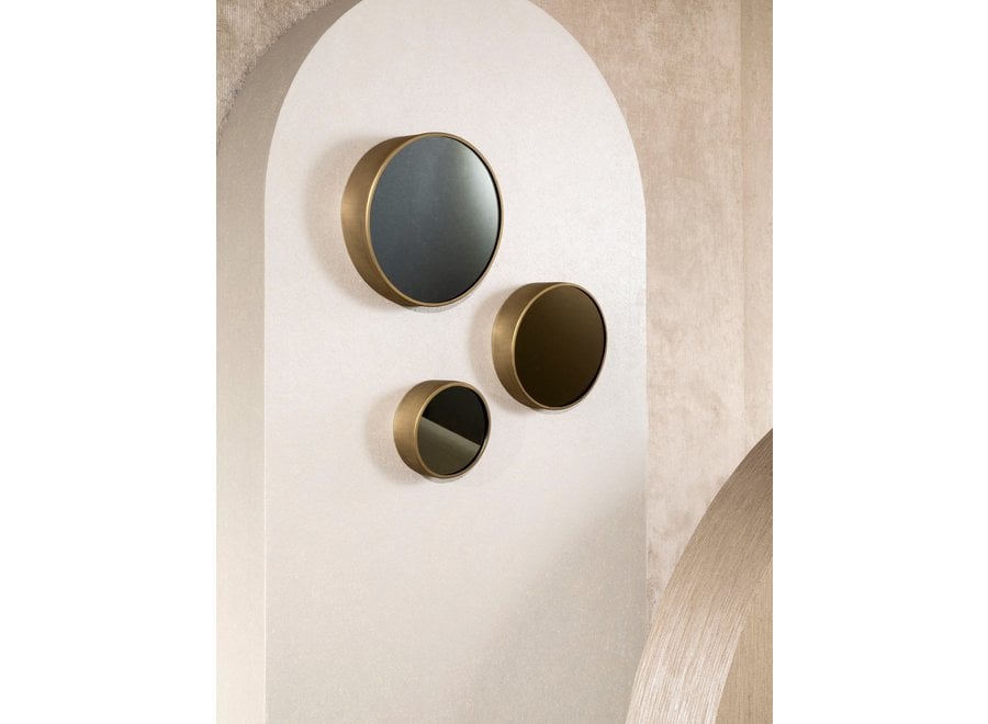 Miroirs ronds 'Itza' - Lot de 3