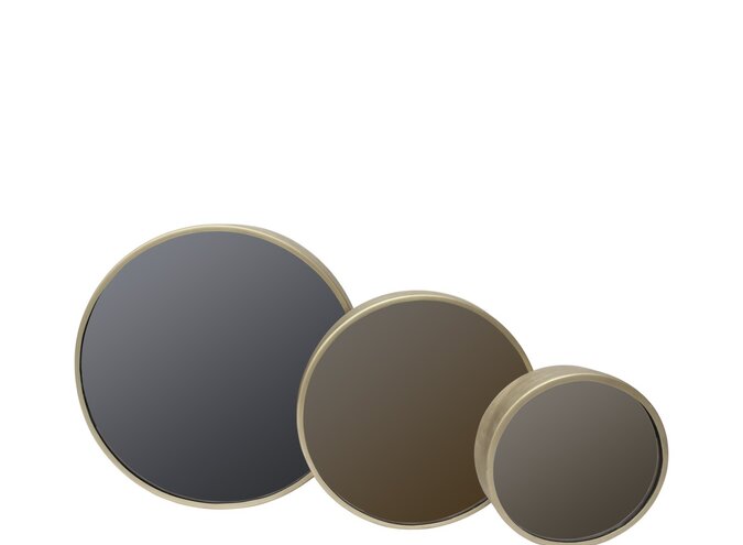 Round mirrors 'Itza' - Set of 3