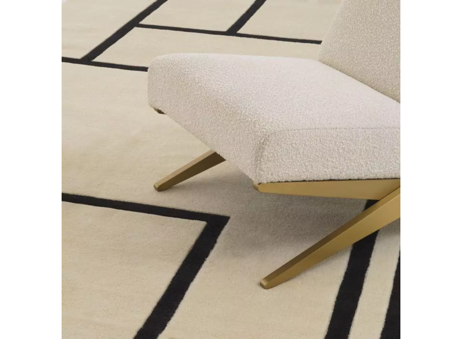 Sample 60 x 60 cm Carpet: 'Omar' - Off-White