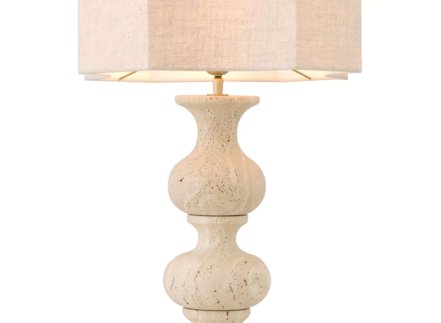 Lampe à poser ‘Mabel' - Travertine