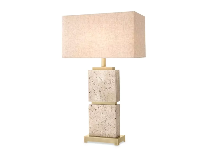 Lampe à poser Newton - Travertine - L