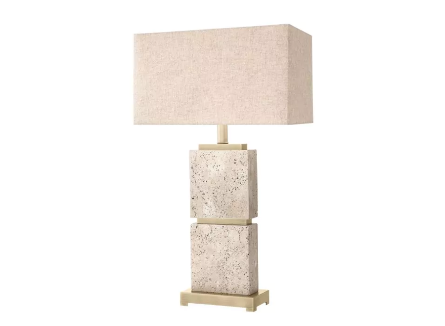 Tischlampe ‘Newton' - Travertine - L