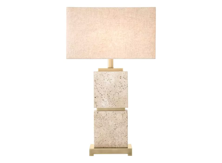 Lampe à poser ‘Newton' - Travertine - L