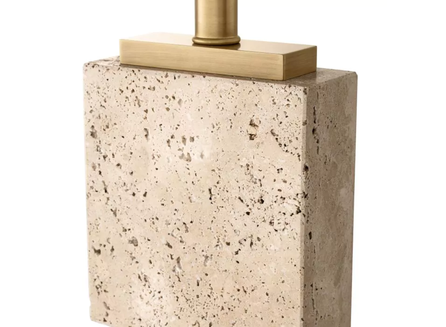 Lampe à poser ‘Newton' - Travertine - L