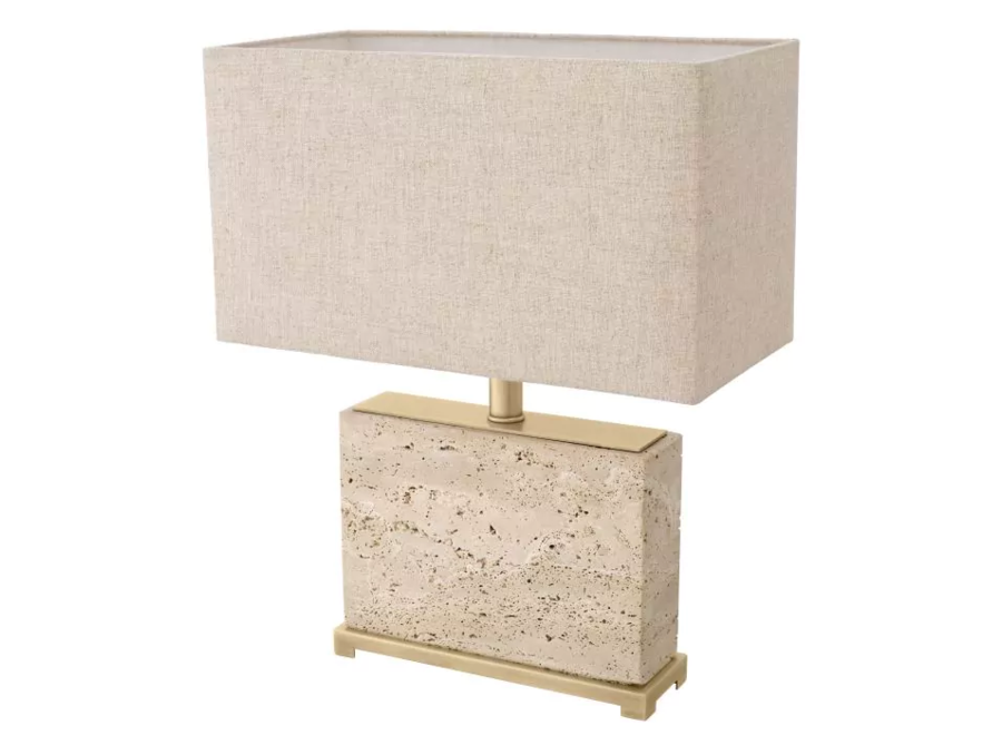 Lampe à poser ‘Newton' - Travertine - S