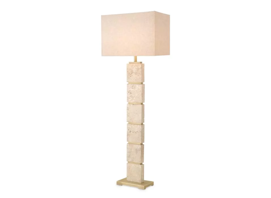 Floor Lamp 'Newton' - Travertin