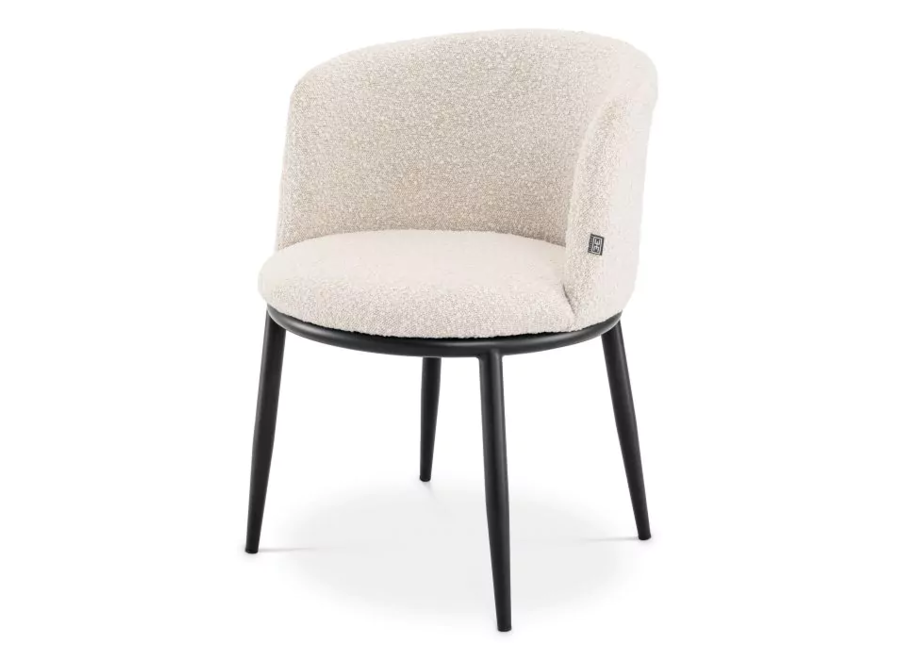 Dining chair 'Filmore' (set van 2) - Bouclé cream