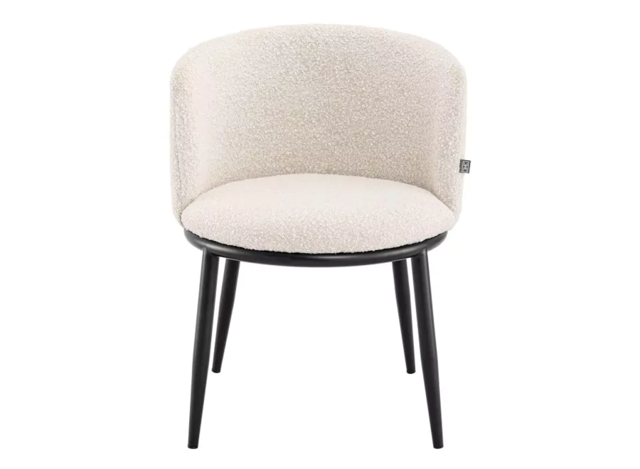 Dining chair 'Filmore' (set van 2) - Bouclé cream