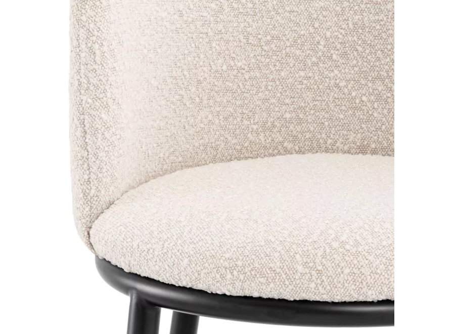 Chaise de salle à manger 'Filmore' (set van 2) - Bouclé cream