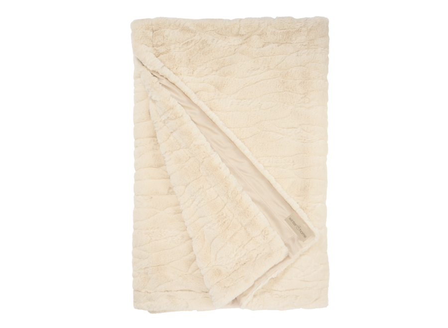 Jeté en fourrure 'Fennec' Ivory - 140 x 200 cm