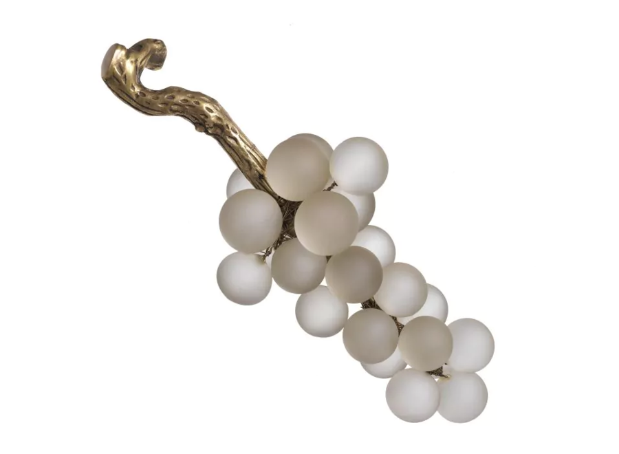 Decoration objet 'French Grapes' - White