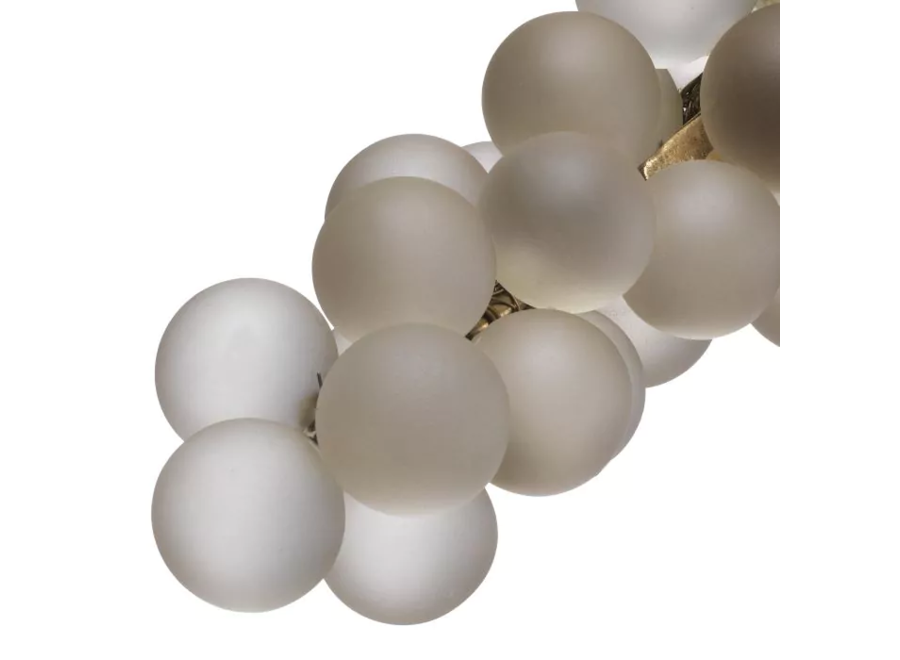 Decoratie object 'French Grapes' - White