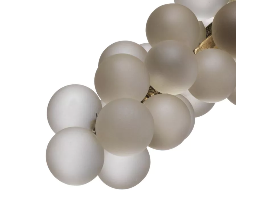 Decoration object 'French Grapes' - White