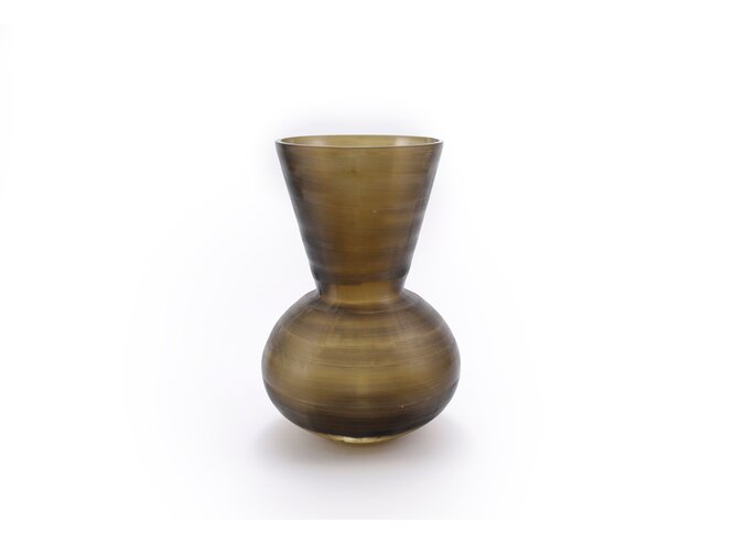 Vase 'Vivid' L - dark smoke