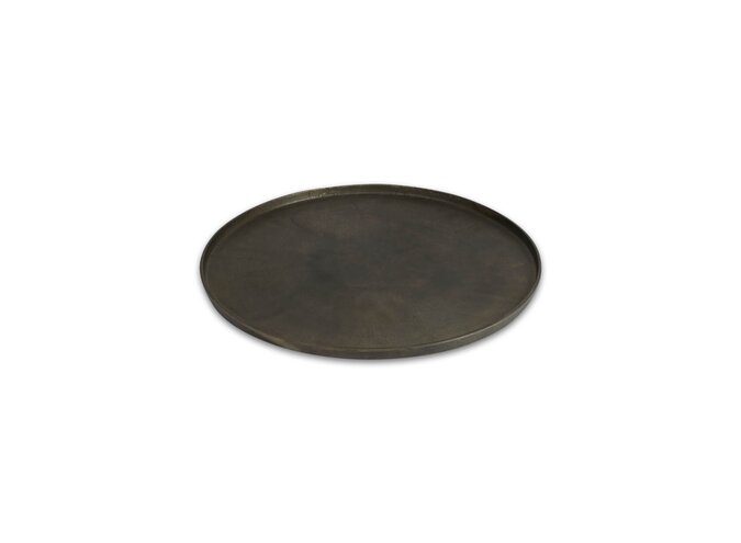 Plateau 'noir antique' - rond