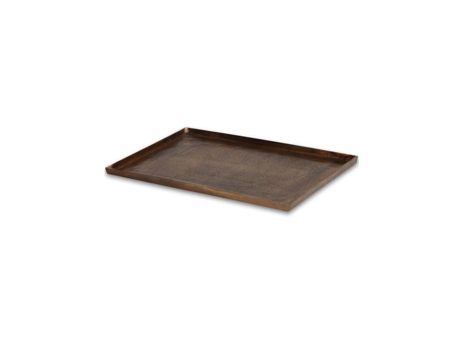 Tray 'gold' - rectangular