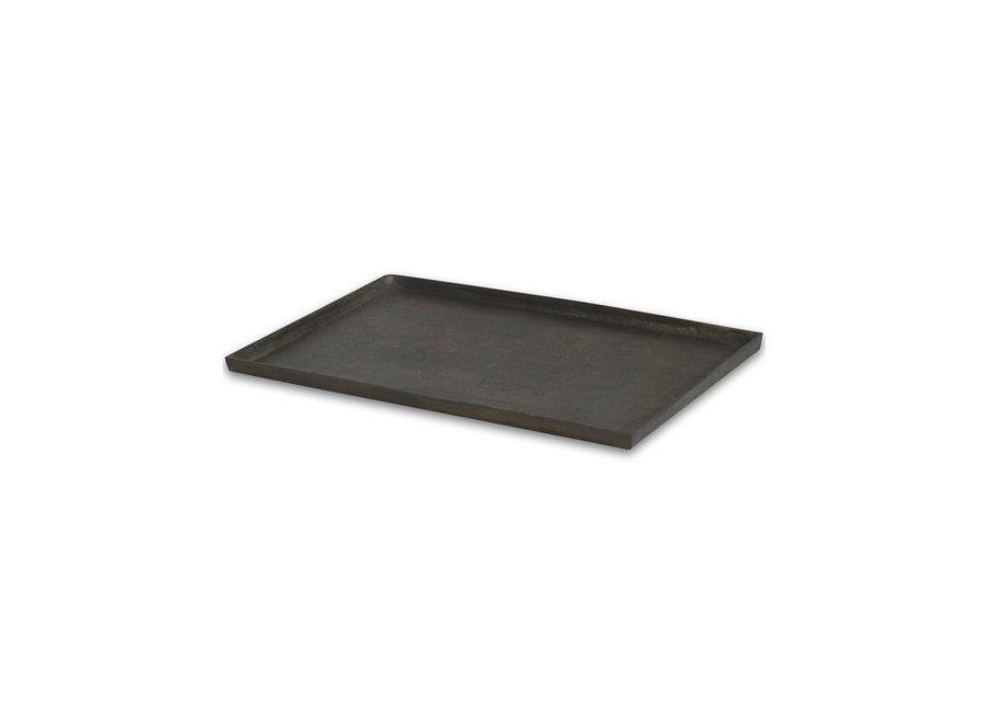 Tray 'antique black' - rectangular