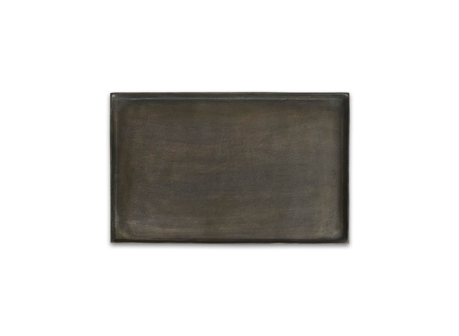 Tray 'antique black' - rectangular